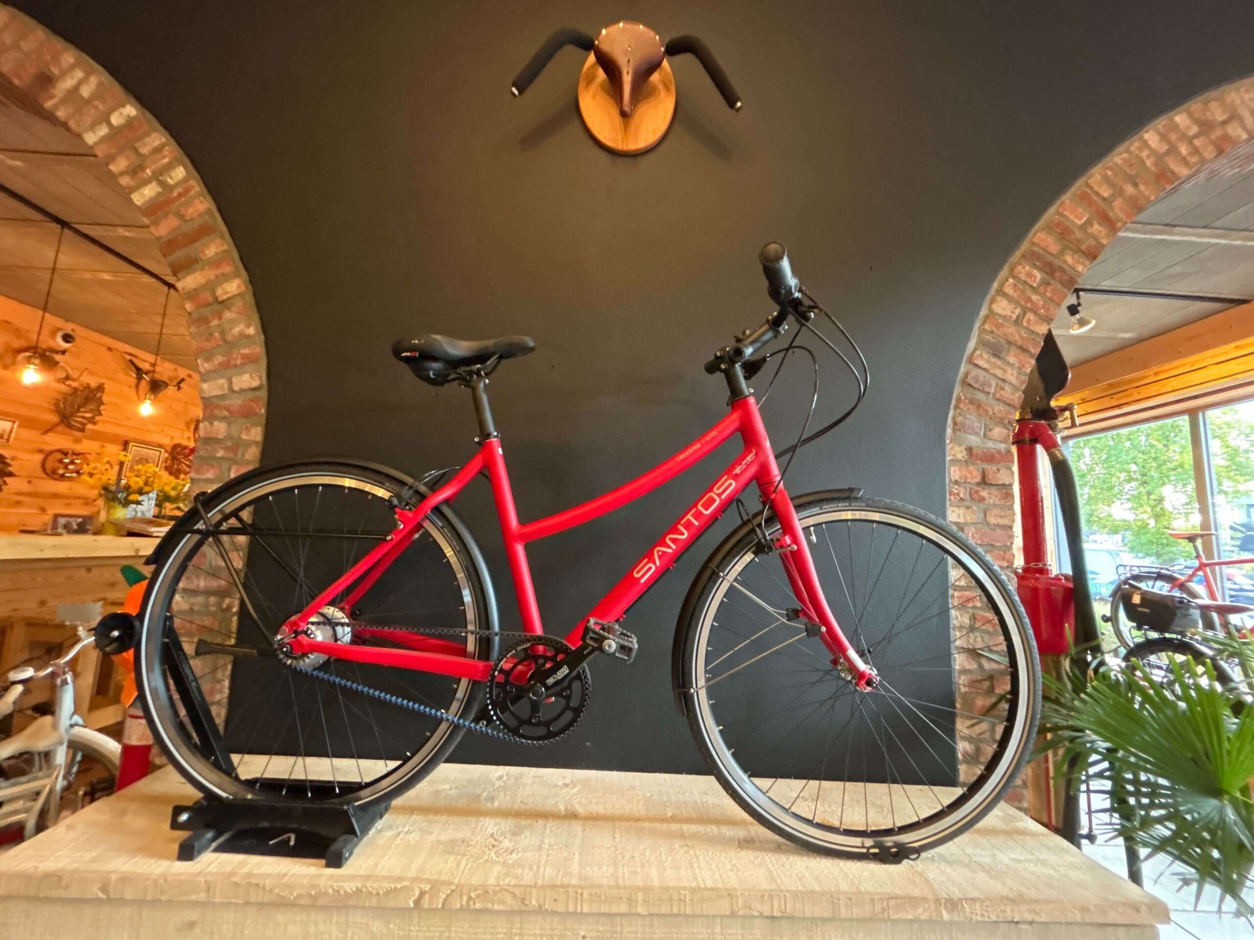Santos testrit fiets - Trekking lite D49 rood